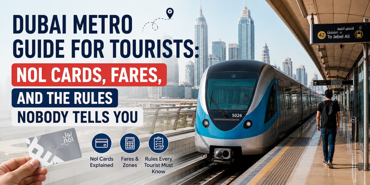Dubai Metro Guide for Tourists Nol Cards, Fares, and the Rules Nobody Tells You
