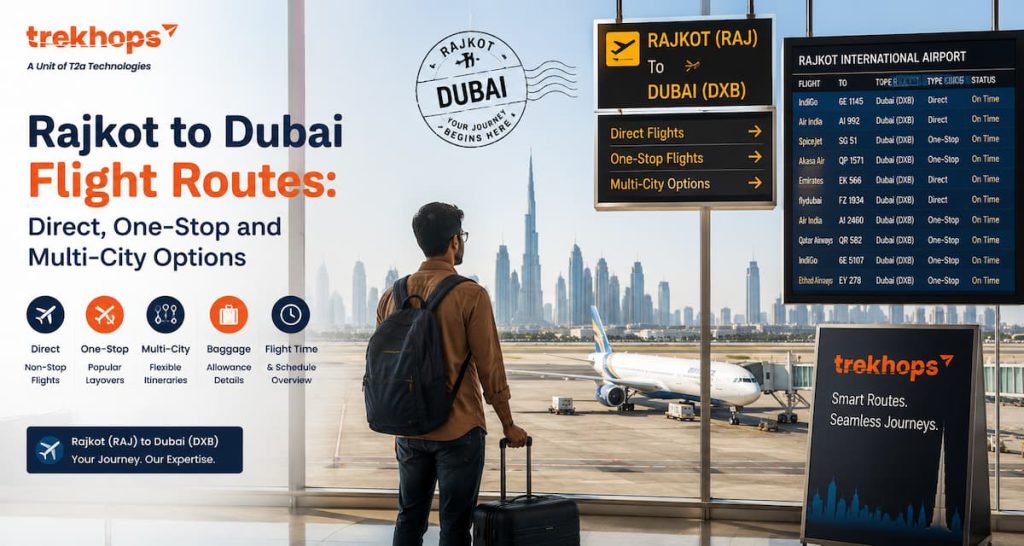 Rajkot to Dubai Flight Routes: Best Transit Options, Airlines & Airports